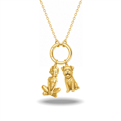 Border Terrier - 18K Gold Vermeil - 1st
