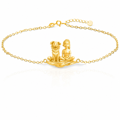 Border Collie - 18K Gold Vermeil - 1st