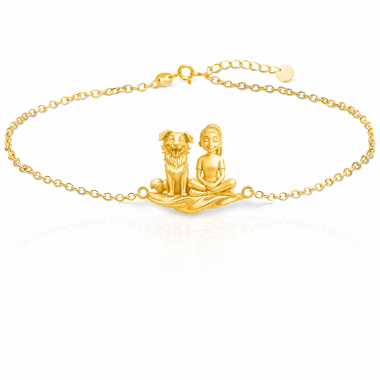 Border Collie - 18K Gold Vermeil - 1st
