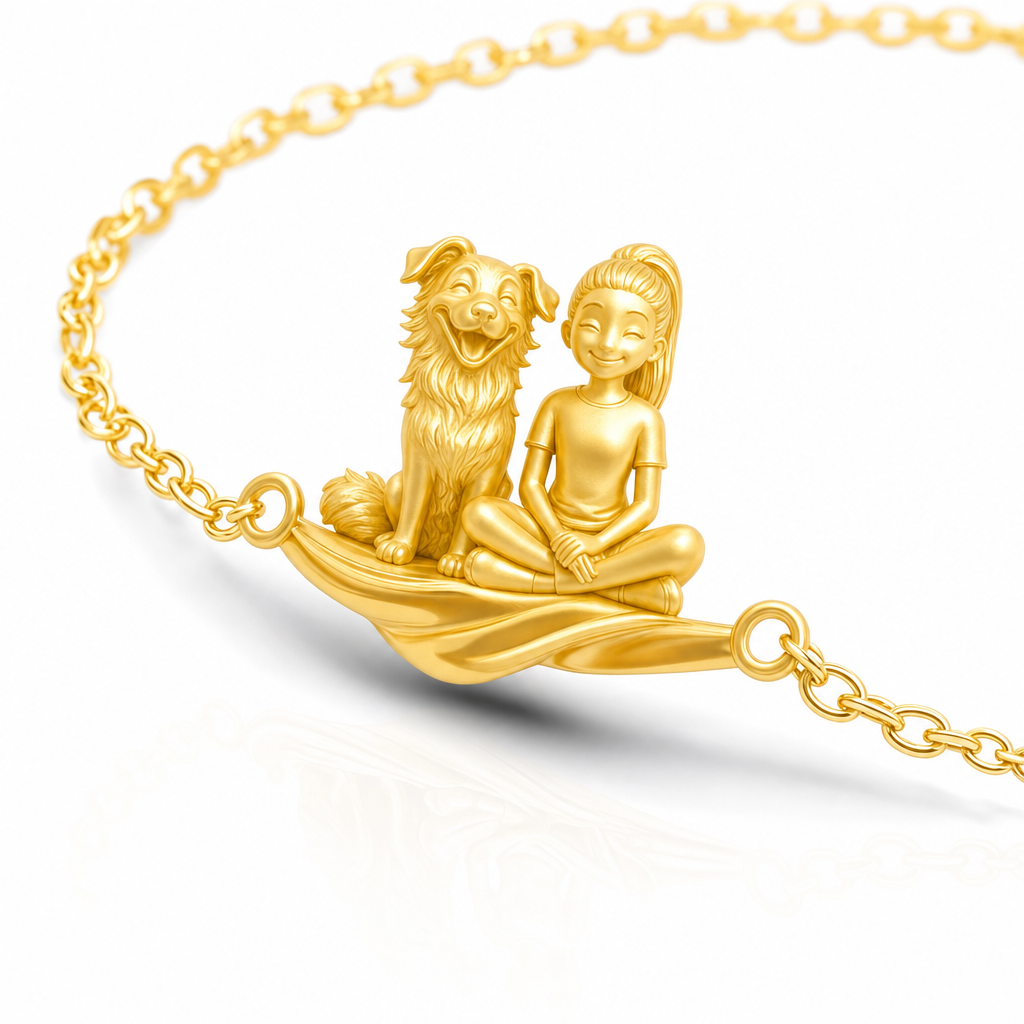 Border Collie - 18K Gold Vermeil - 2nd