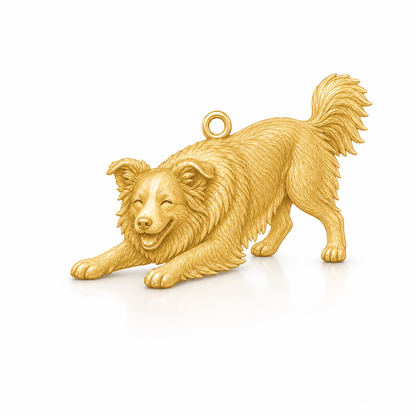 Soulyshine Border Collie rough coat Personalized Pet Companion Charm Only