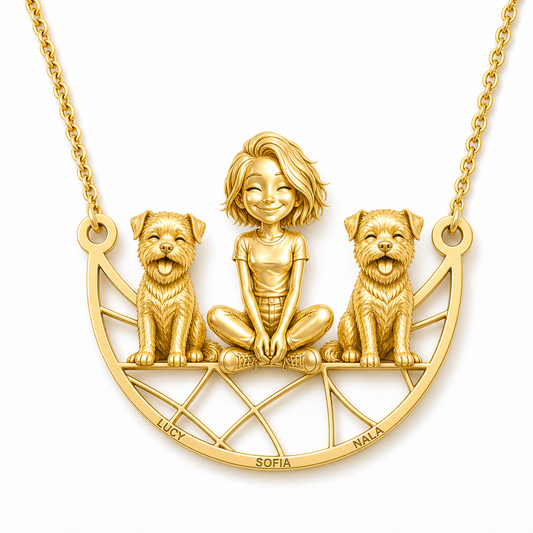 Border Terrier - 18K Gold Vermeil - 1st