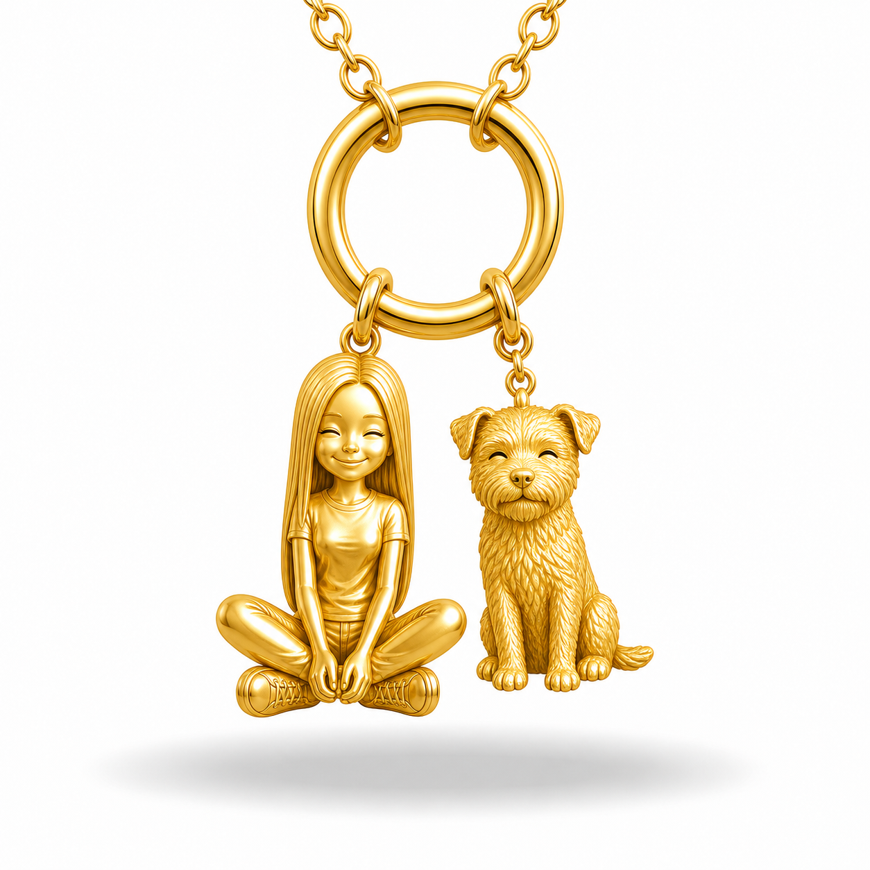 Border Terrier - 18K Gold Vermeil - 1st