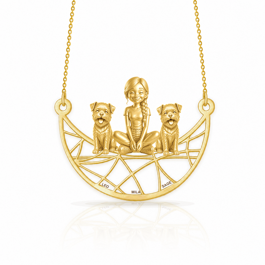 Border Terrier - 18K Gold Vermeil - 1st