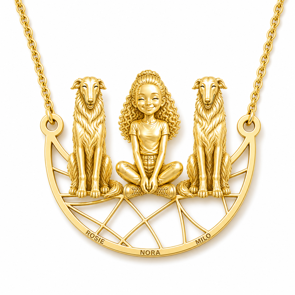 Borzoi - 18K Gold Vermeil - 1st