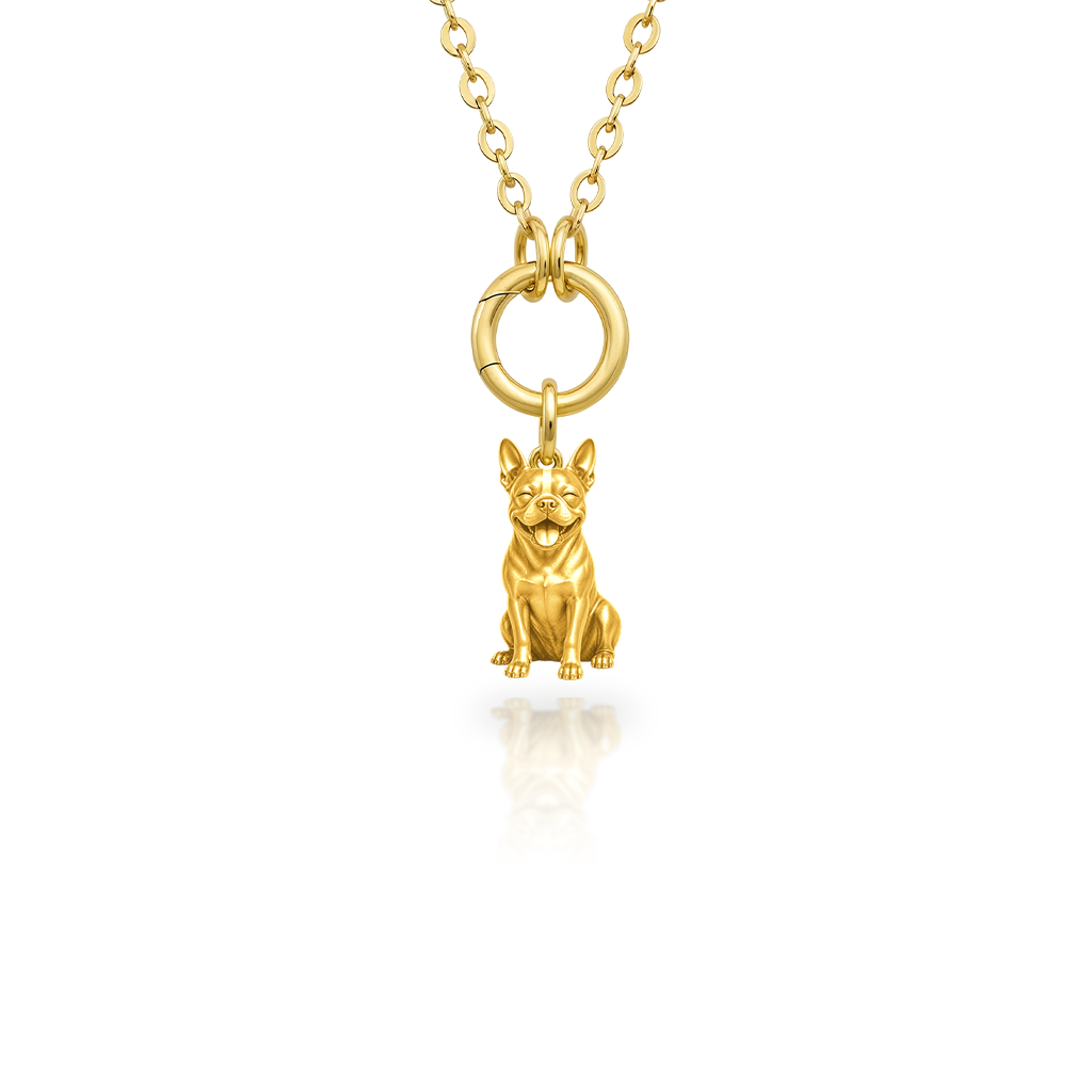 Boston-Terrier - 18K Gold Vermeil - 1st