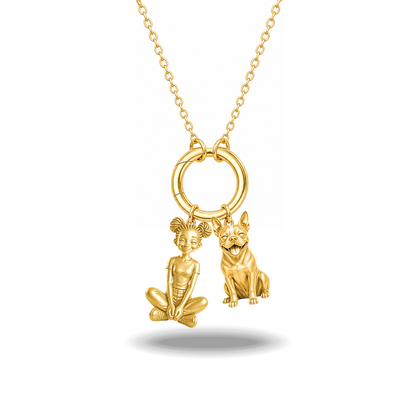 Boston Terrier - 18K Gold Vermeil - 1st