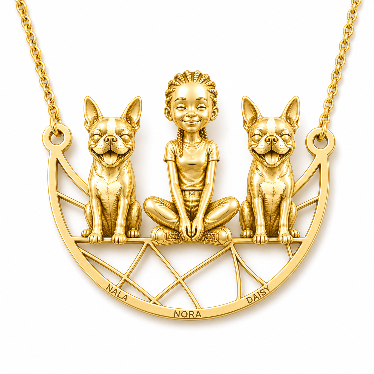 Boston Terrier - 18K Gold Vermeil - 1st