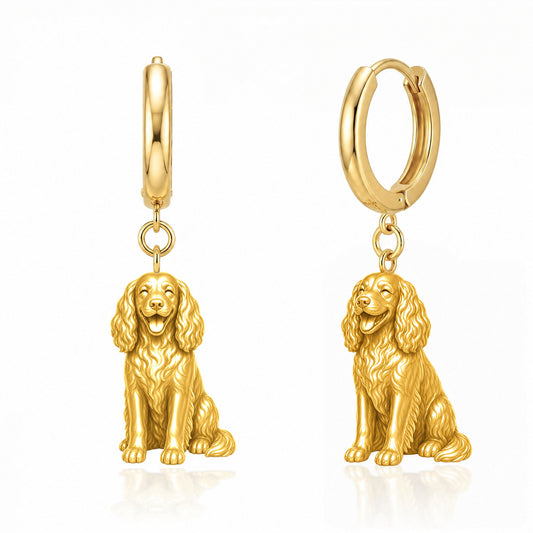 Boykin Spaniel personalized companion handcrafted huggie earrings