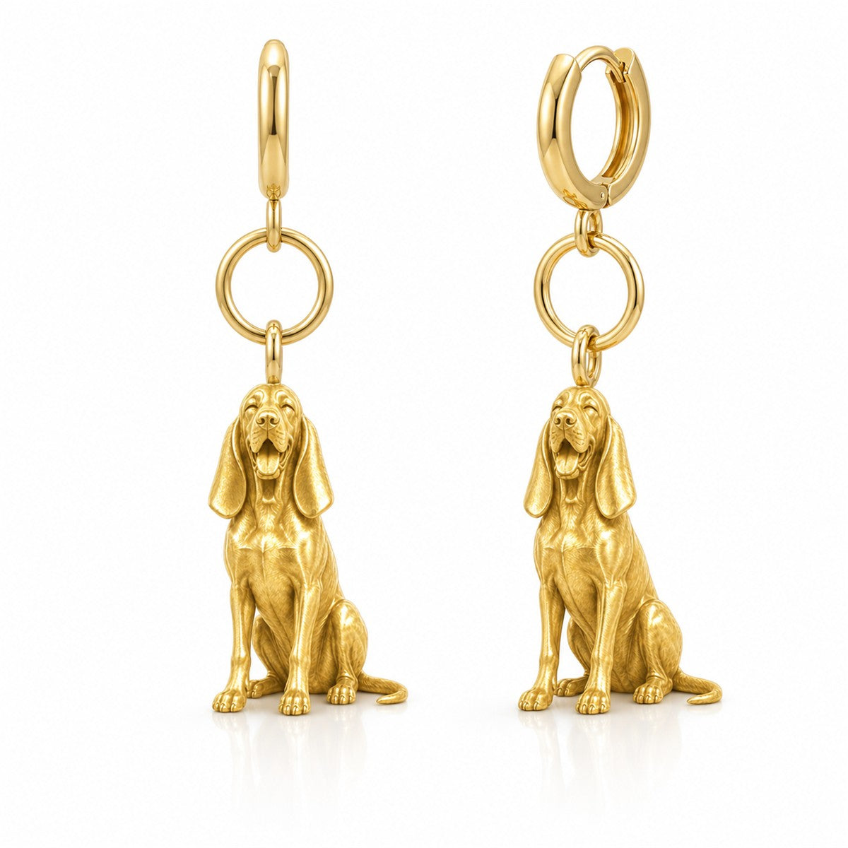 Bracco Italiano personalized companion handcrafted huggie earrings