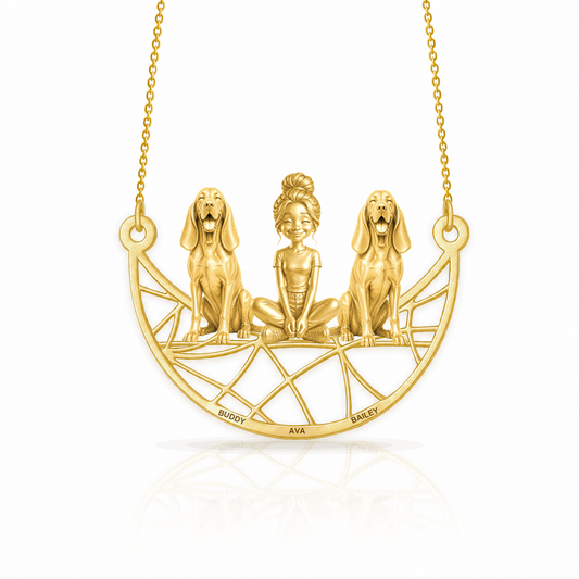 Soulyshine Bracco Italiano personalized companion necklace