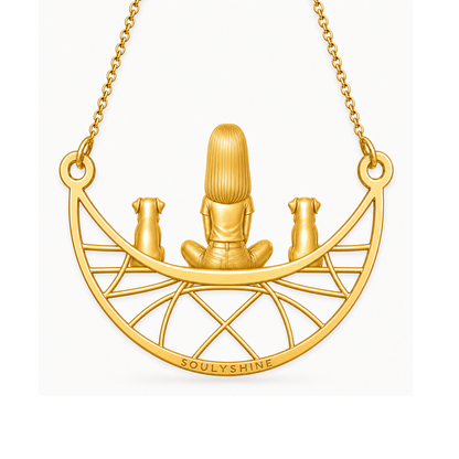 Brussels Griffon - smooth coat - 18K Gold Vermeil - 2nd