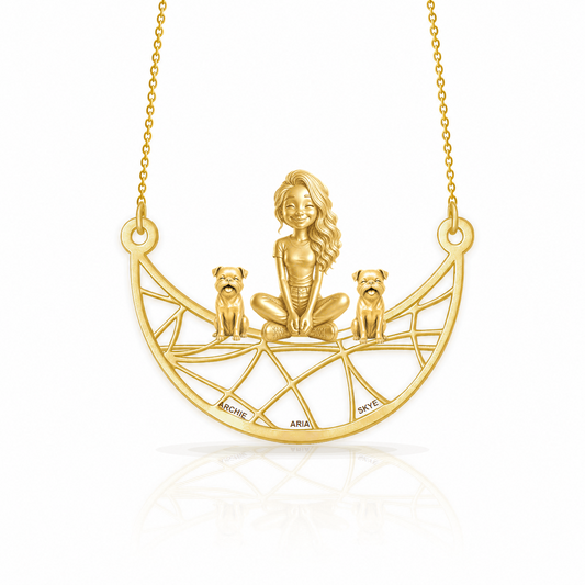 Brussels Griffon - smooth coat - 18K Gold Vermeil - 1st