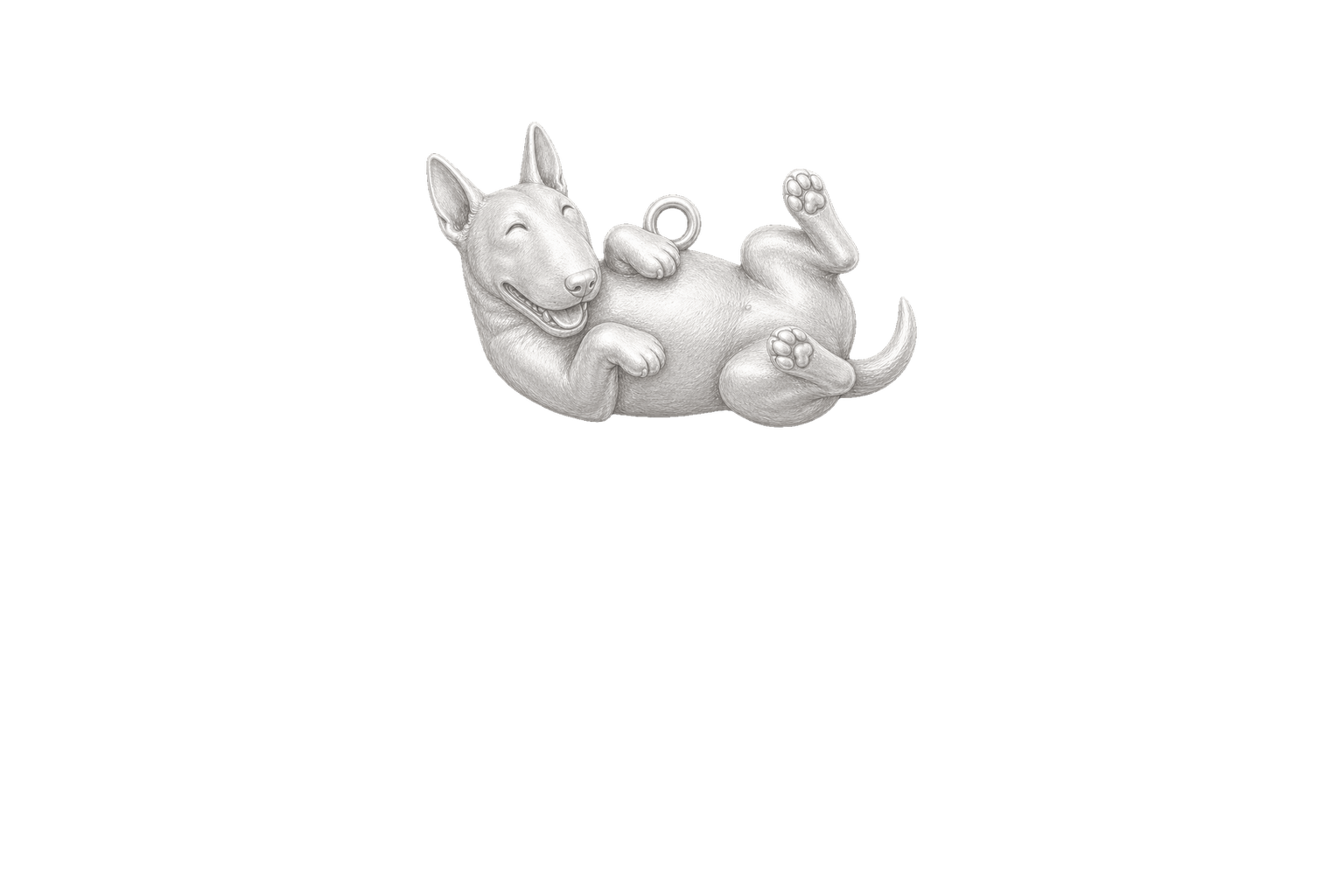 Soulyshine Bull Terrier Miniature Little Love Charm Only - Image 1