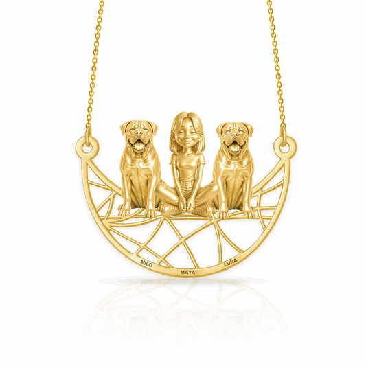 Soulyshine Bullmastiff personalized companion necklace