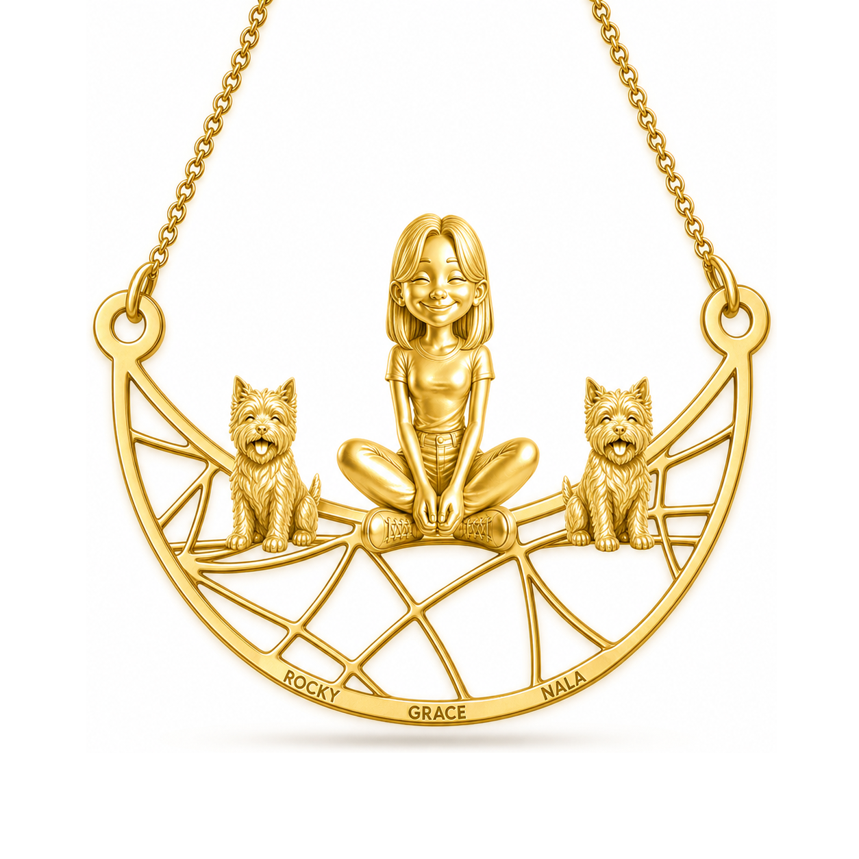 Cairn Terrier - 18K Gold Vermeil - 1st