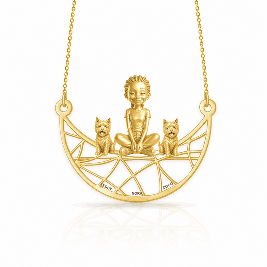 Cairn Terrier - 18K Gold Vermeil - 1st