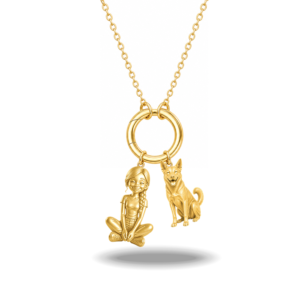 Canaan Dog - 18K Gold Vermeil - 1st