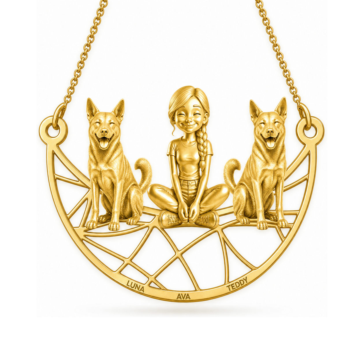 Canaan Dog - 18K Gold Vermeil - 1st
