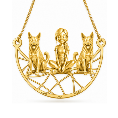 Canaan Dog - 18K Gold Vermeil - 1st