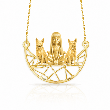 Soulyshine Canaan Dog personalized companion necklace