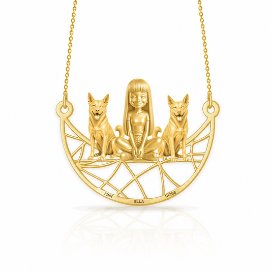 Soulyshine Canaan Dog personalized companion necklace
