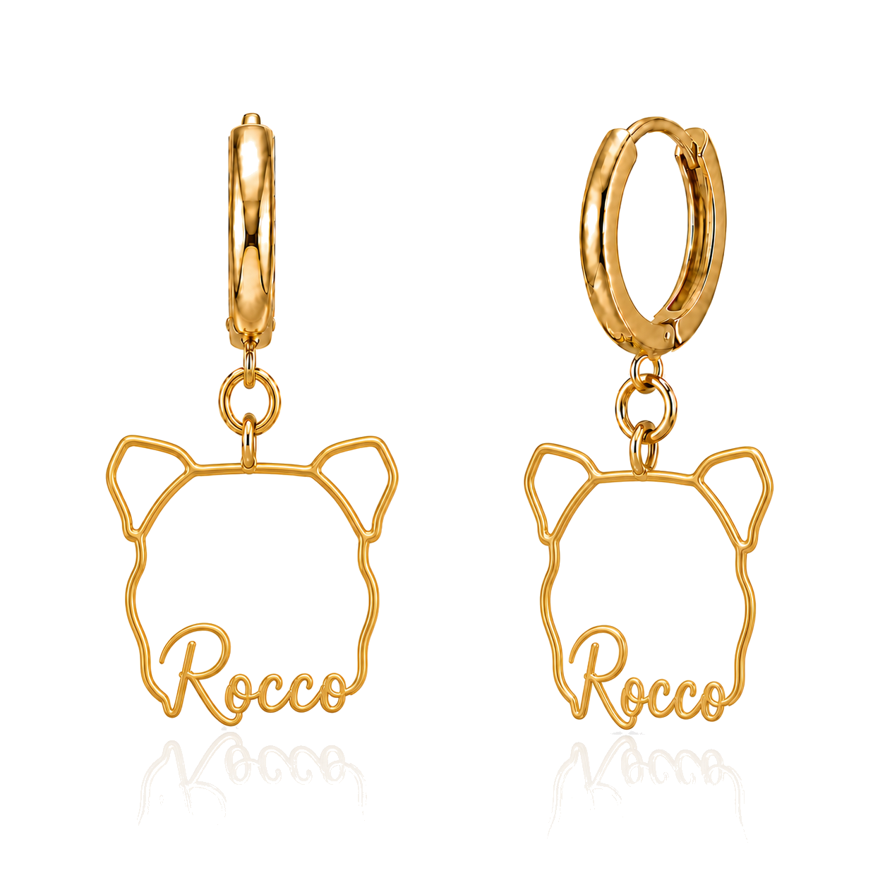 Cane Corso Rocco personalized pet face earrings