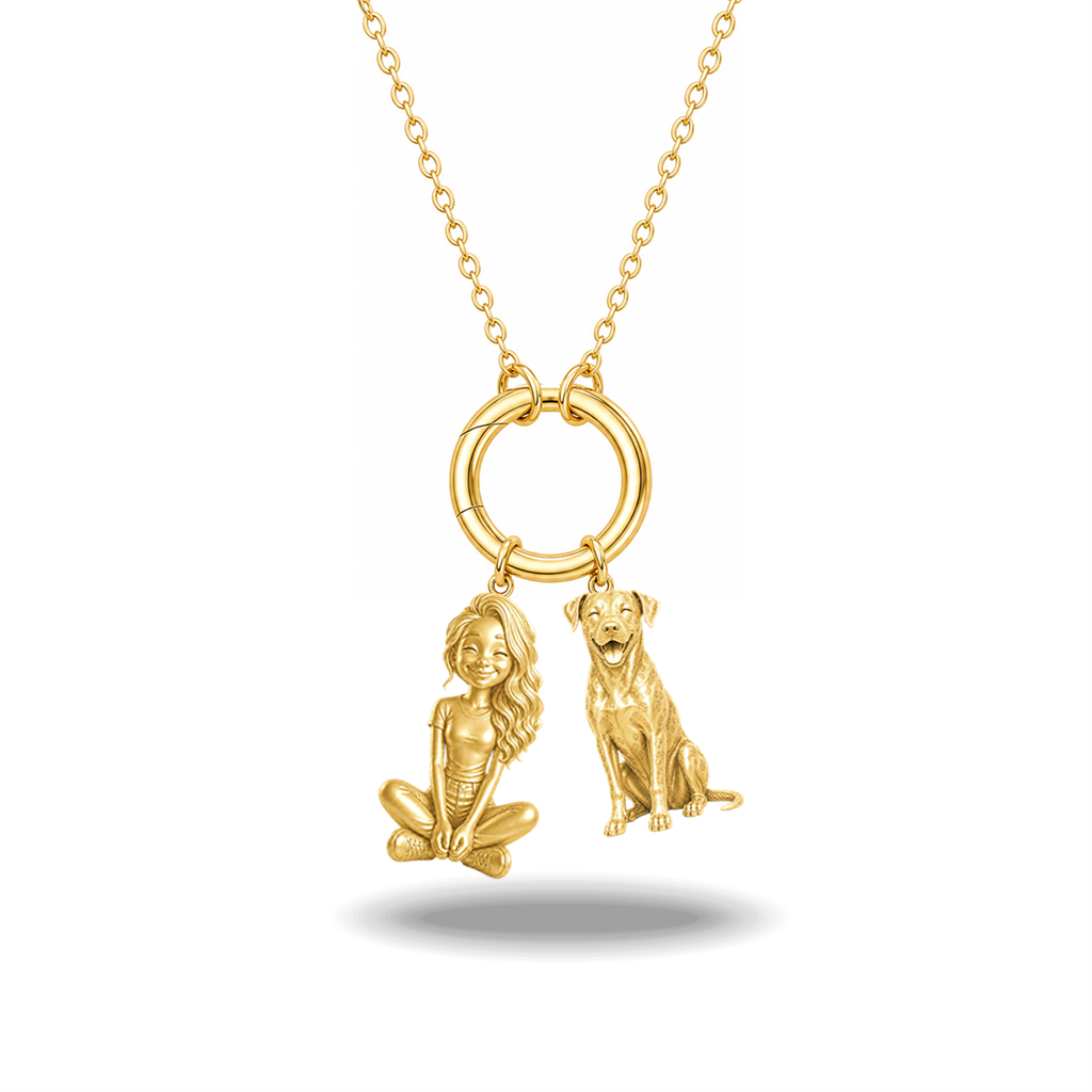 Catahoula Leopard Dog - 18K Gold Vermeil - 1st