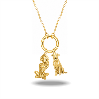 Catahoula Leopard Dog - 18K Gold Vermeil - 1st