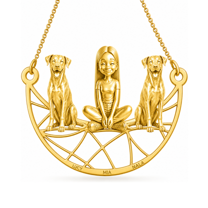 Catahoula Leopard Dog - 18K Gold Vermeil - 1st