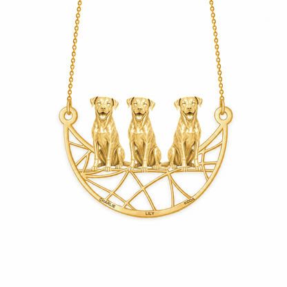 Soulyshine Catahoula Leopard Dog Eternal Paw personalized pets necklace