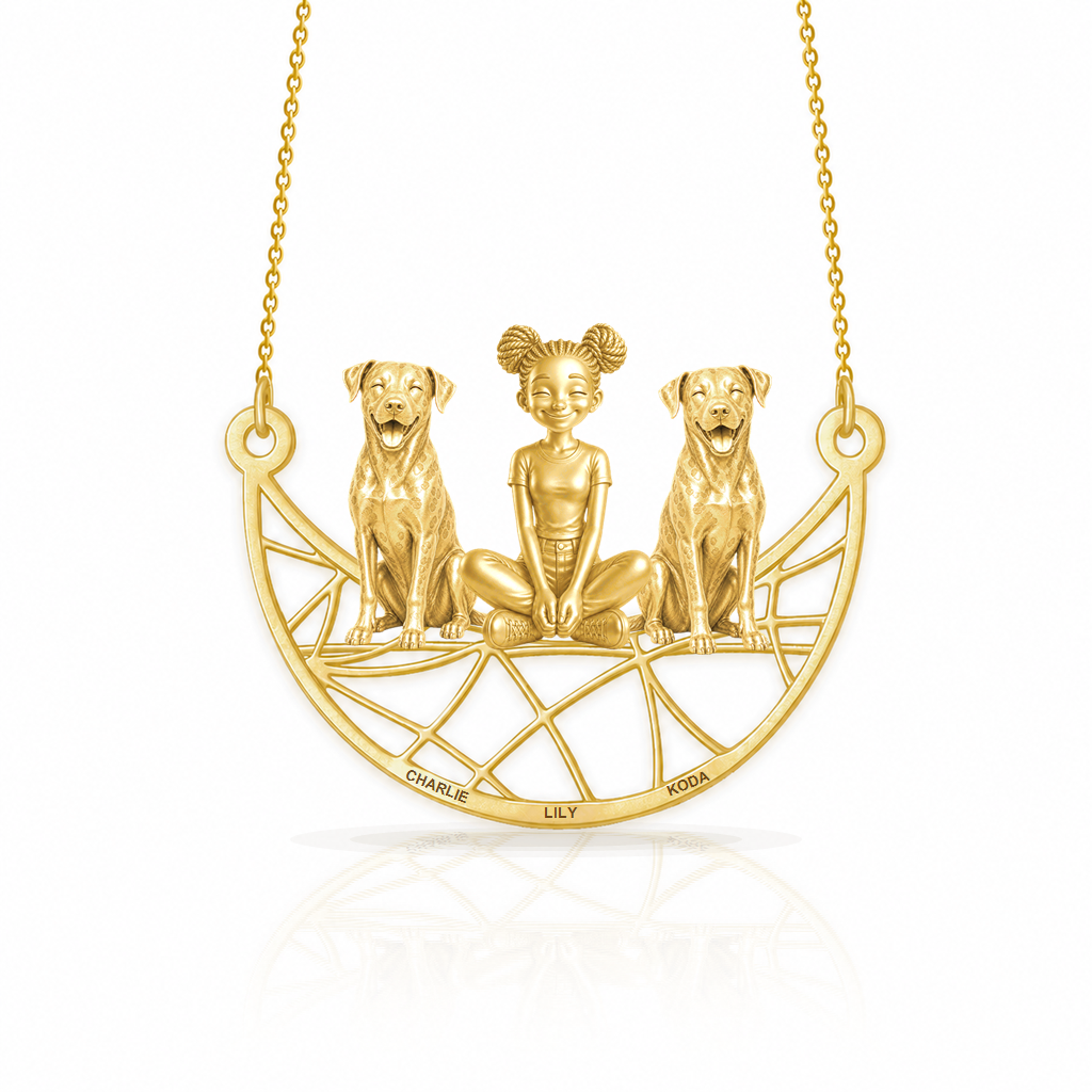 Soulyshine Catahoula Leopard Dog personalized companion necklace
