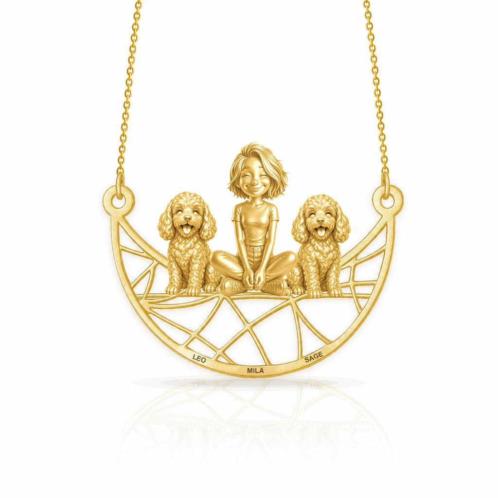 Soulyshine Cavapoo personalized companion necklace