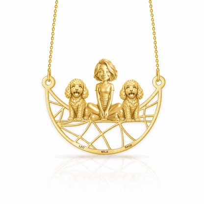 Soulyshine Cavapoo personalized companion necklace