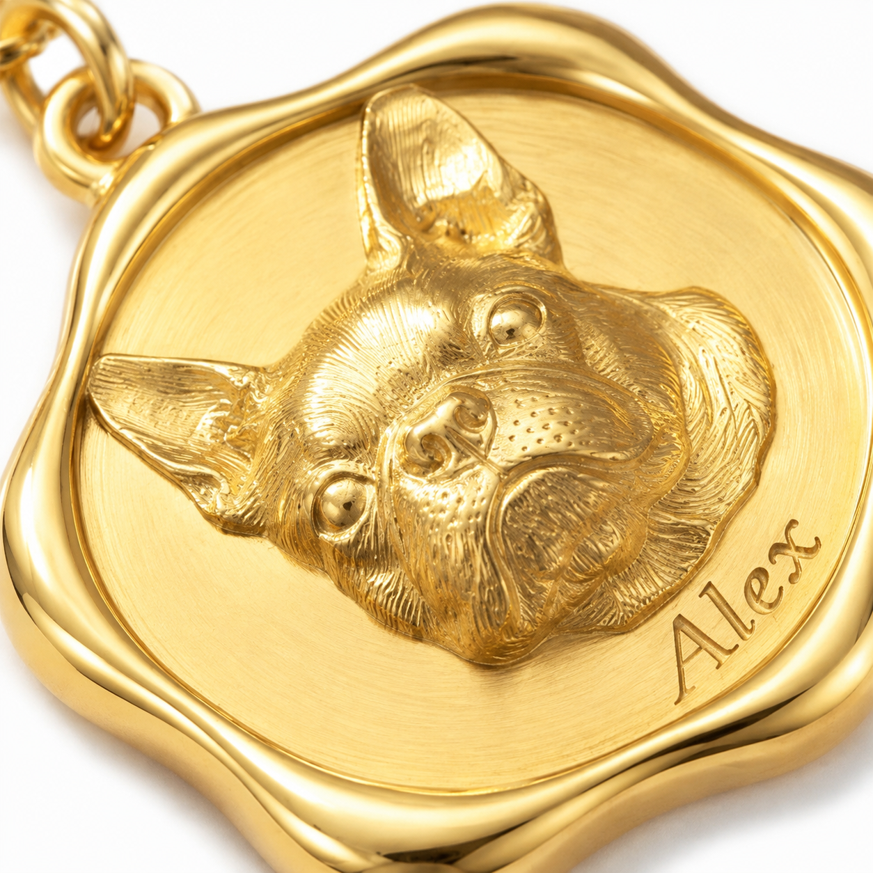 Precious Paw - Upload Pet Portrait Photo Necklace