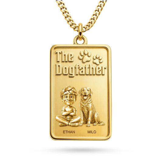 The Dogfather Chesapeake Bay Retriever Personalized Necklace