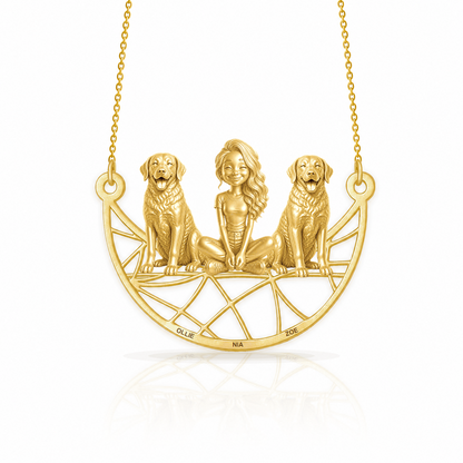 Soulyshine Chesapeake Bay Retriever personalized companion necklace