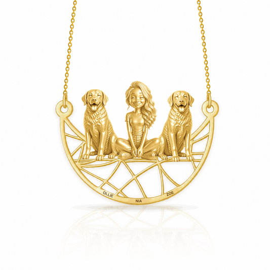 Soulyshine Chesapeake Bay Retriever personalized companion necklace