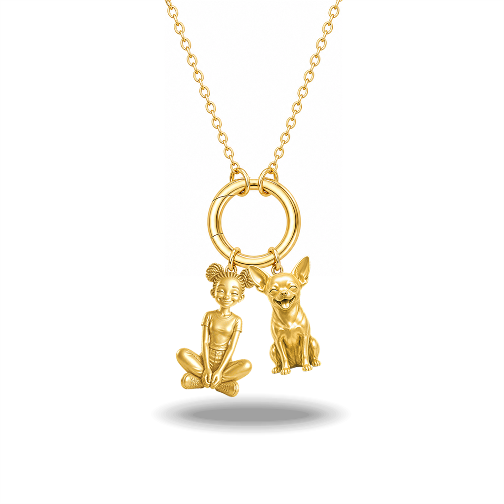 Chihuahua short hair - 18K Gold Vermeil - 1st