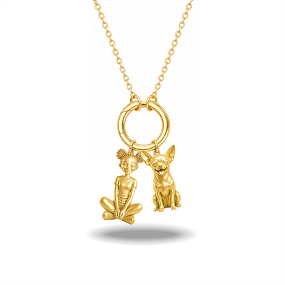 Chihuahua short hair - 18K Gold Vermeil - 1st