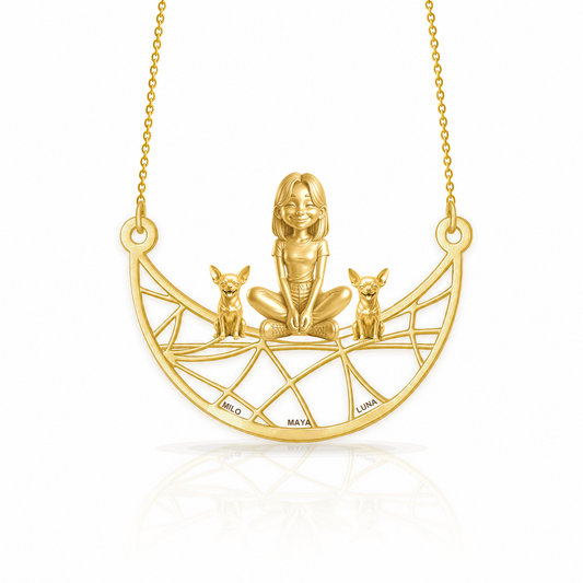 Chihuahua - short hair - 18K Gold Vermeil - 1st