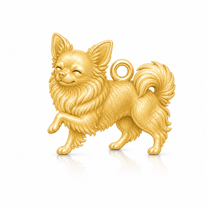 Soulyshine Chihuahua long hair Personalized Pet Companion Charm Only