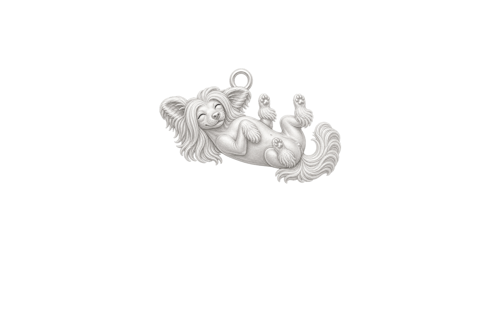 Soulyshine Chinese Crested hairless Little Love Charm Only - Image 1