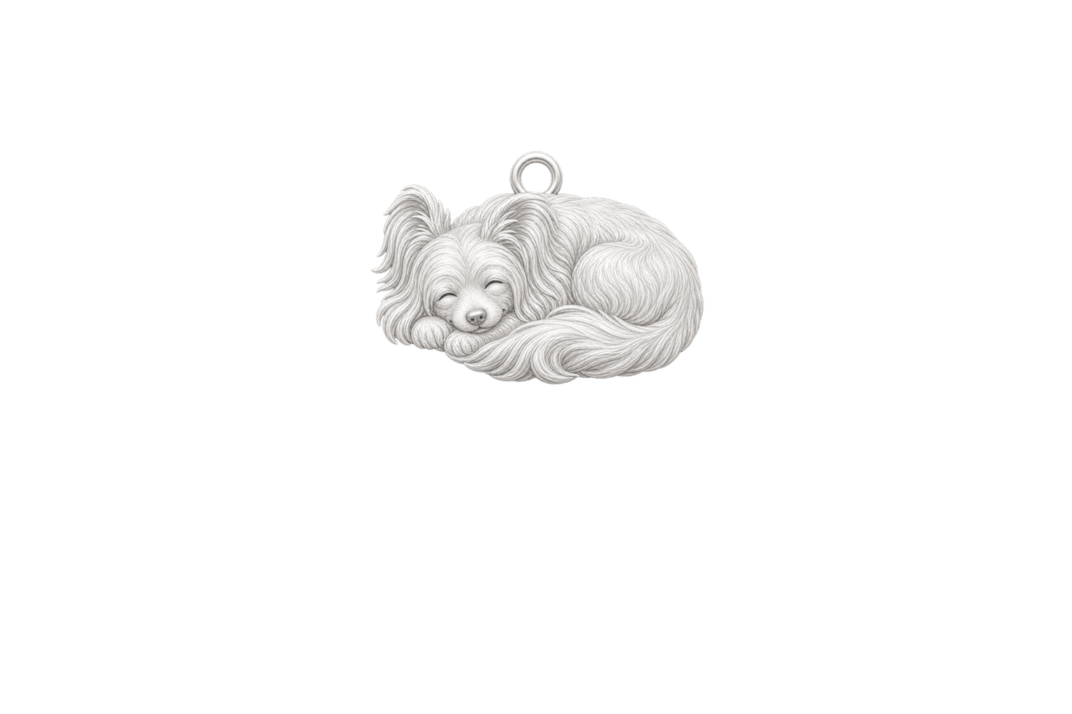 Soulyshine Chinese Crested powderpuff Little Love Charm Only - Image 1