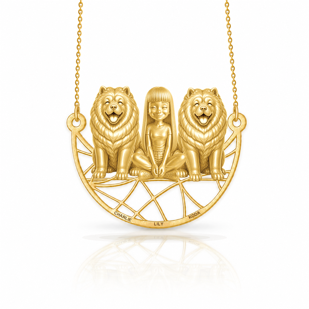 Chow Chow - 18K Gold Vermeil - 1st