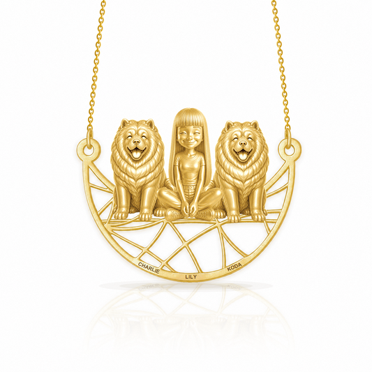 Soulyshine Chow Chow personalized companion necklace