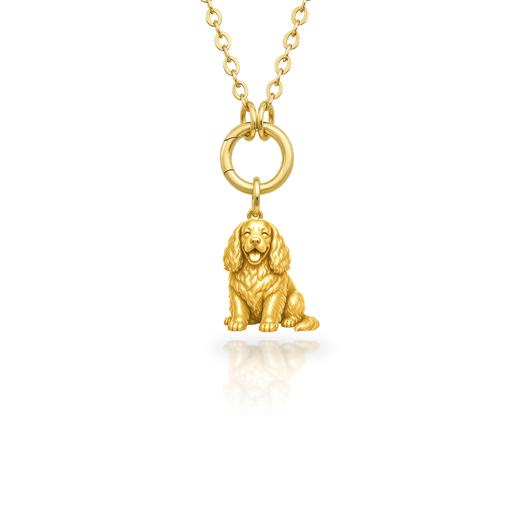 Clumber-Spaniel - 18K Gold Vermeil - 1st
