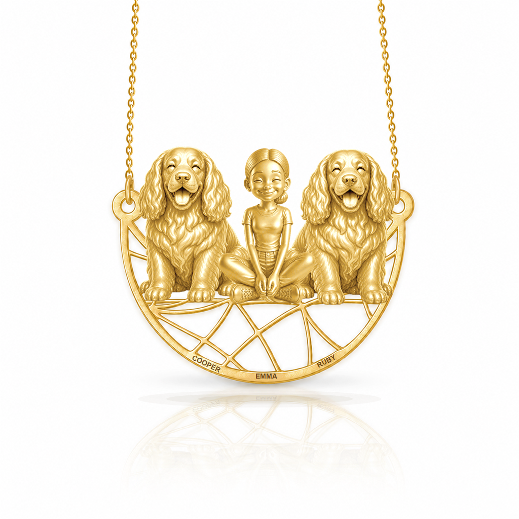 Clumber Spaniel - 18K Gold Vermeil - 1st