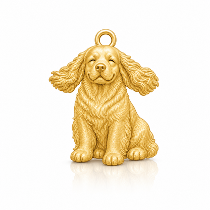 Soulyshine Clumber Spaniel Personalized Pet Companion Charm Only