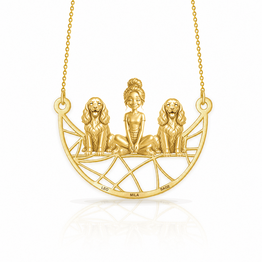 Soulyshine Cocker Spaniel personalized companion necklace